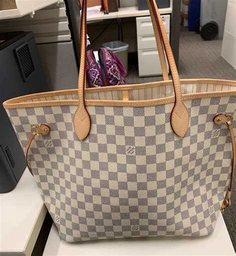 louis vuitton damier azur neverfull real vs fake|louis vuitton damier neverfull price.